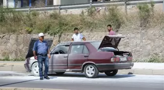 Seyir Halindeyken Yanan Otomobil Hasar Gördü
