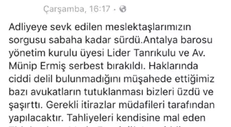 Adana Barosu Başkanı Bacanlı'dan, Feyzioğlu'na Tepki