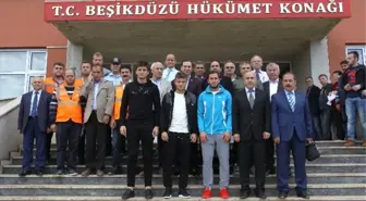 Trabzonspor'dan Beşikdüzü'ne Geçmiş Olsun Ziyareti