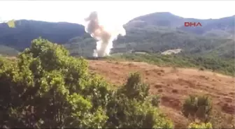 Tunceli'de Terör Örgütünün Patlayıcıları İmha Edildi