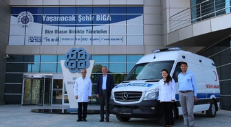 Biga Belediyesine Hasta Nakil Ambulansı Alındı