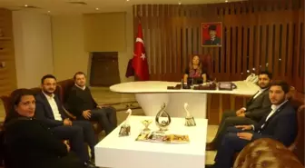 AK Parti Gençlik Kolları Genel Başkanı Ecertaş, Rektör Kılıç'ı Ziyaret Etti