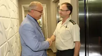 Jandarma Komutanı Kaplan'dan Başkan Ergün'e Ziyaret