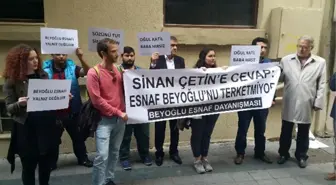 Yönetmen Sinan Çetin'e Ait İş Yerinden Çıkartılan İşletmeci ve Esnaf Eylem Yaptı