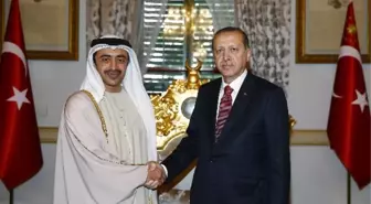 Cumhurbaşkanı Erdoğan, Birleşik Arap Emirlikleri Dışişleri Bakanı'nı Kabul Etti