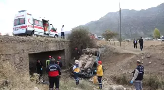 Konya'da Otomobil Şarampole Devrildi: 1 Ölü, 1 Yaralı