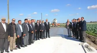 Bafra'da Beton Yol Çalışmalarına Hız Verildi