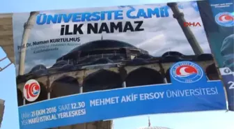 Burdur Makü Camii'nde Ilk Namaz