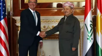 ABD Savunma Bakanı Carter Barzani'yi Ziyaret Etti