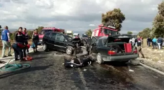 Uşak'ta Trafik Kazası : 1 Ölü, 9 Yaralı