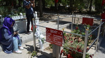 Gençli·k Merkezi· Üyeleri·, Şehi·t Ömer Hali·sdemi·r'i· Kabri· Başında Andı