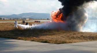 Çanakkale Havaalanı'nda Yangın Tatbikatı