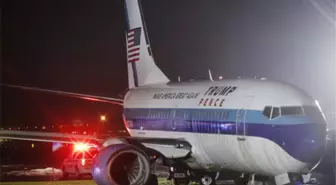 Trump'ın Başkan Yardımcısı Adayı Pence'in Uçağı Pisten Çıktı