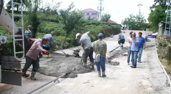 Yağlıdere'de Yol Çalışması