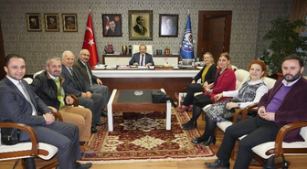 Başkan Gümrükçüoğlu Trabzon Barosu Yönetimini Kabul Etti