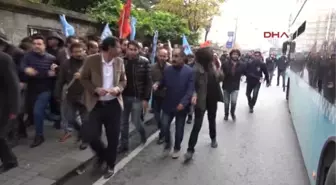 Şişli'de Hdp'lilerin Tutuklanmasını Protesto Edenlere Polis Müdahalesi