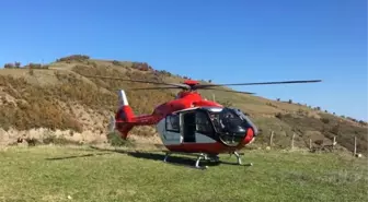 Traktör Kazasında Yaralanan Vatandaşın Yardımına Ambulans Helikopter Yetişti