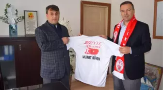 Kulaspor Yönetimi Kaymakam Güven'i Ziyaret Etti