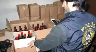 İzmir'de Sahte İçki ve Kaçak Sigara Operasyonu