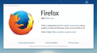 Firefox 50 Hazır, İndirin!