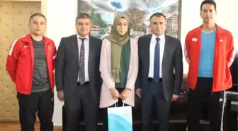 Milli Sporcudan Sultanoğlu'na Ziyaret