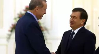 Erdoğan, Özbekistan Cumhurbaşkanı Vekili ve Başbakan Mirziyayev'le Görüştü