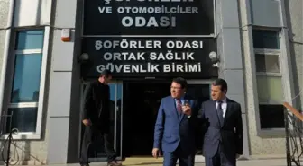 Vali Çelik, Eskişehir Şoförler ve Otomobilciler Odası'nı Ziyaret Etti