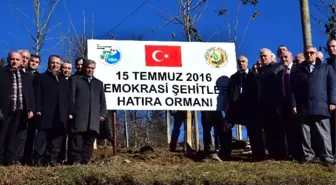 Giresun'da '15 Temmuz Şehitler Hatıra Ormanı' Törenle Açıldı.