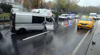 Şişli'deki Kazada Motoru Sökülen Aracın Hız İbresi Takılı Kaldı