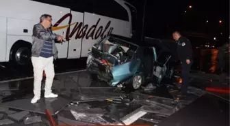 Tır Park Halindeki Otomobile Çarptı: 3 Yaralı