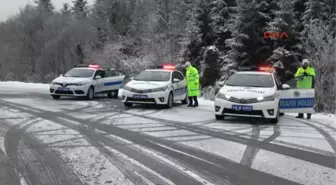 Bolu Dağı'nda Kış Lastiği Denetimi