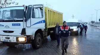 Büyükşehir Belediyesi ve Jandarmadan Kış Lastiği Denetimi