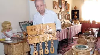 93 Yaşında Fındık Dalını Sanata Dönüştürüyor