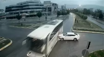 Tokat'ta Mobese Kameralarına Yansıyan İlginç Trafik Kazaları