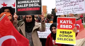 Zonguldak'ta Halep Protestosu