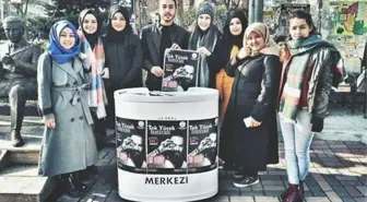 Gökçebey'de Öğrenciler Şehitler İçin 'Tek Yürek' Oldu