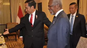 Endonezya Devlet Başkanı Widodo, Kofi Annan'la Görüştü