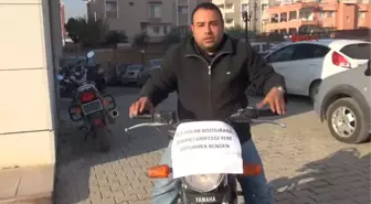 Hatay 20 Dolar Bozdurana Motosikletle Ulaşım