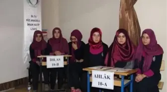 Oltu Kız Anadolu İmam Hatip Lisesi'nde Temel Dini Bilgiler Yarışması Düzenlendi