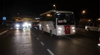 Servis Minibüsçülerden Konvoylu Terör Protestosu