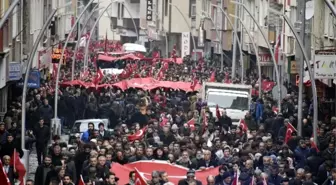 Gümüşhane'de Binlerce Kişi Terörü Lanetledi