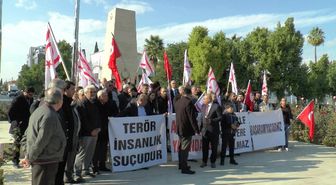 KKTC'de Teröre Lanet Yürüyüşü