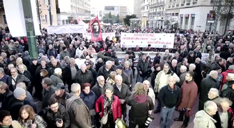 Emeklilerden Protesto - Atina