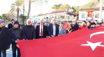 Kaş'ta Terör Protestosu