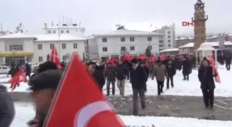 Yozgat'ta Cuma Namazı Çıkışı Teröre Tepki Yürüyüşü