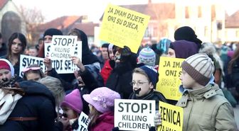 Bosna Hersek'te Halep'e Destek Mitingi Düzenlendi