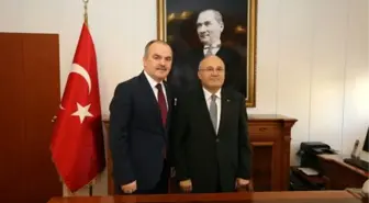Başkan Gürlesin'den Yeni Kaymakam Balcıoğlu'na Hayırlı Olsun Ziyareti