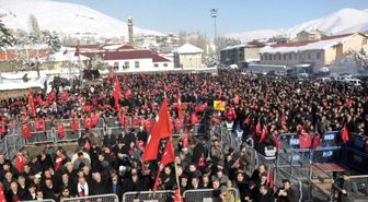 Bitlis'te Milli Birlik Mitingine 10 Bin Kişi Katıldı