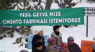 Köylülerden Çimento Fabrikası Kurulmasına Tepki