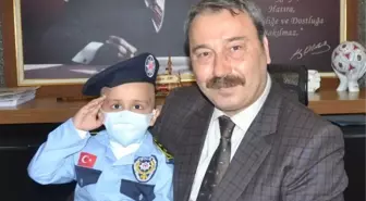 Lösemili Minik Ziya'nın Polislik Hayali Gerçek Oldu